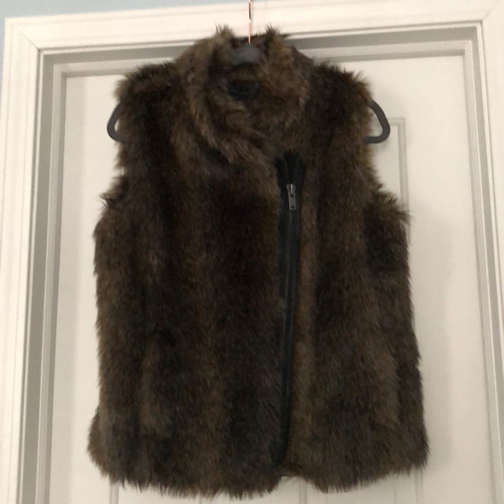 Banana Republic Faux Fur Vest